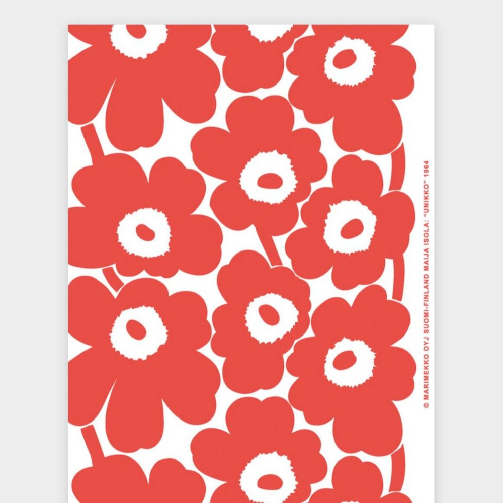 marimekko unikko poster flower 50 x 70 cm